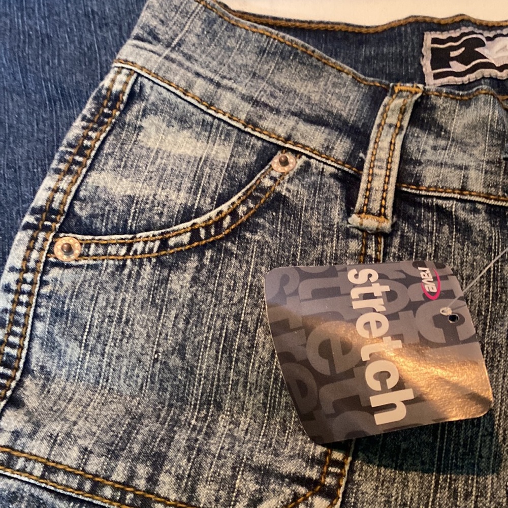 NWT & Vintage Rave Distressed Flare Jeans - Picture 2 of 9